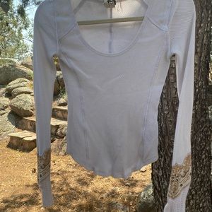 Free People We the Free XS White Long Sleeve shirt